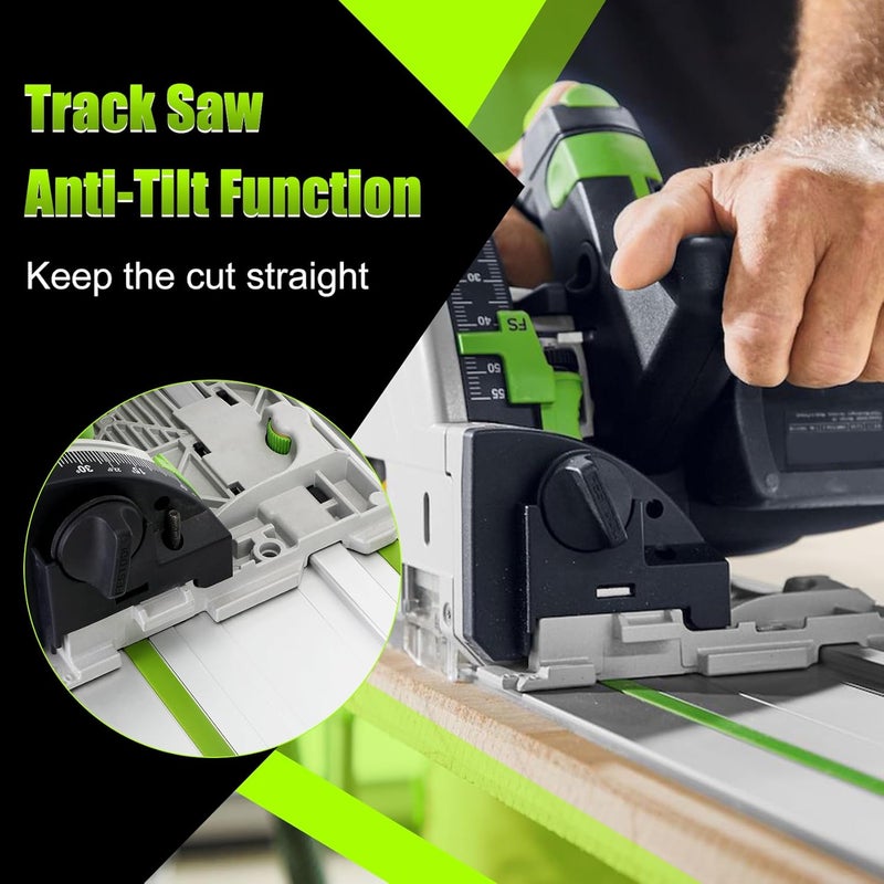 Feikeer 64in Track Saw Guide Rail for festool Track Saw, 32" x 2 Guide Rail with Connector for festool FS1400/2 Guide Rail, Perfect for festool TS55/TS75 Track Saw and Longer Cuts, 2 Year Warranty - Image 5